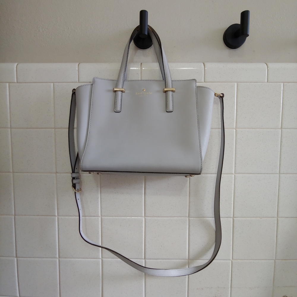 Kate Spade Leather Bag with 14k gold Charm Logo